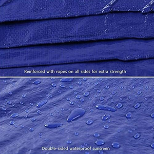 Bâche personnalisée en PEHD pour remorque de voiture, tente de bassin à poissons, bâche de protection 65GSM 8*10' – Prix - Product Image 3