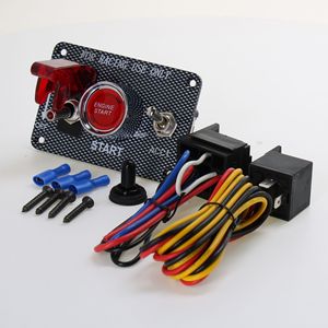 Three Position Ignition <b>Switch</b> With Start <b>Button</b> For Racing Cars Motorcycle Power Control Panel - Product Image 5