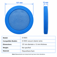 Éponge filtrante avant compatible P/U-PPY D-9005, filtre de remplacement bleu lavable pour aspirateur, accessoire OEM/ODM