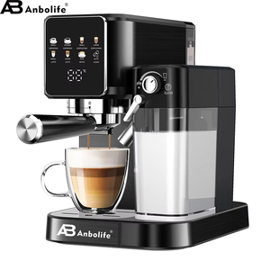 เครื่องชงกาแฟเอสเพรสโซแบบพกพา Anbolife แบบตั้งโปรแกรมได้ เครื่องทำฟองนมอัตโนมัติ ชงกาแฟเย็นแบบลาเต้ ปลั๊กแบบ EU สำหรับใช้ในบ้าน ภาษาสเปน - Product Image 1