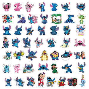 Belle bande dessinée mignon point ange <span class=keywords><strong>Lilo</strong></span> autocollants bricolage décoration téléphone bouteilles cahier bagages étanche étiquette autocollants jouet pour enfants - Product Image 3