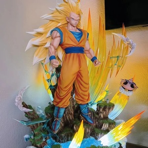 Figura de Acción de Alta Calidad de Goku Super Saiyan 3 Kakarot con Luz LED de Dragon Ball <span class=keywords><strong>Infinite</strong></span> de PVC - Product Image 5