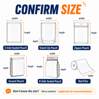 Sacs en plastique transparents de qualité médicale pour salle blanche, en stock, vente en gros, avec impression en héliogravure, emballage prêt à expédier, cartons complets