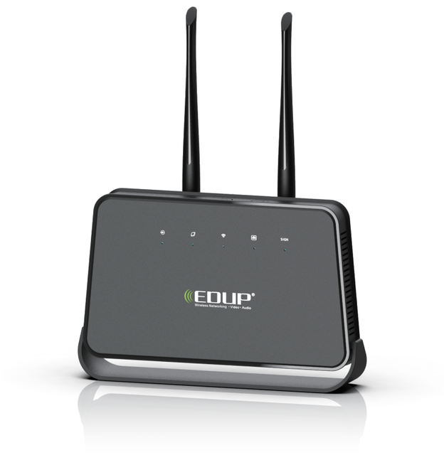 EDUP KW-N7503U 300Mbps 3000mAh Battery 4G Wifi4 Wifi 4 Mobile Router with Sim Card Slot and Removable Antennas