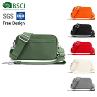Sac bandoulière compact classique et tendance avec poche frontale pleine largeur et sangle détachable – Sac à l'épaule décontracté pour l'automne