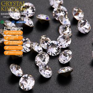 Kristal Imitasi Kristal Austria Swarovski AB 14-Facet, Cocok untuk Pembuatan Perhiasan Tatah, Kalung dan Gelang DIY - Product Image 1