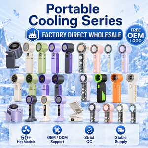 Ventilateur personnel T-18 robuste de style armure, 3000 mAh, refroidissement instantané par semi-conducteurs, silencieux, puissant, turbo haute vitesse - Product Image 3
