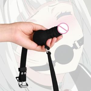 Kadınlar için Silikon Top <span class=keywords><strong>Gag</strong></span> Cinsel Bağlama Kısıtlamaları Ağız Topu <span class=keywords><strong>Gag</strong></span> BDSM için Seks Ürünleri - Product Image 4