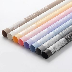 Nouveau papier d'emballage pour fleurs, film de papier gelée imprimé papillons dansants, imperméable, 56*56,5 cm, pour fleuriste - Product Image 2