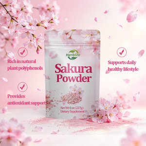 Poudre de Sakura (Fleur de Cerisier) Pure OEM Marque Blanche 227g pour Complément Alimentaire Antioxydant - Product Image 3