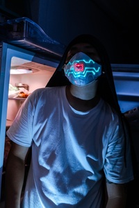 Nouvelles Masques <span class=keywords><strong>de</strong></span> Soirée Lumineuses à LED Activées par le Son, en Fibre Optique, pour DJ, Carnaval, Halloween, Masques <span class=keywords><strong>de</strong></span> <span class=keywords><strong>Visage</strong></span> pour Boîte <span class=keywords><strong>de</strong></span> <span class=keywords><strong>Nuit</strong></span> - Product Image 4