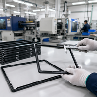 Profils en aluminium de séries 6000/7000 sur mesure, anodisés à froid, multicolores, pour écrans LCD intérieurs
