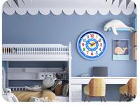 Horloge d'apprentissage de l'éducation précoce des enfants de 10 pouces sur l'heure musique carillons horloge murale de chambre à coucher