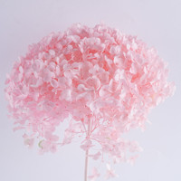 Bunga Hydrangea Awetan Grosir, Satuan Putih Biru Hijau, Cabang Dekoratif Real Touch untuk Hari Ibu Hari Valentine