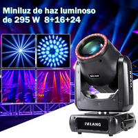 Projecteur mobile LED 295W avec fonction Halo, contrôle DMX512, culot E27 pour mariages, discothèques et spectacles de DJ
