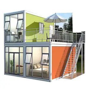 Wholesale Fast Assembly Foldable Extendable Detachable container Houses 3 bedroom villas Containers Live Homes Building