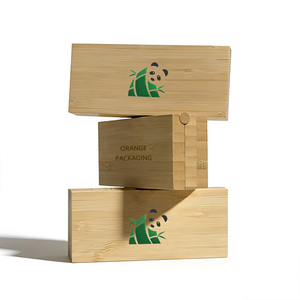 Emballage compact de maquillage en bambou écologique personnalisé, palette de fards à paupières en bambou naturel pur avec miroir intégré, vente en gros - Product Image 3