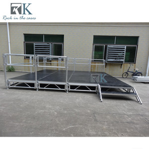 Scène portable en aluminium, robuste, réglable en hauteur, pour présentation - Product Image 3