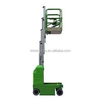 Télescopique Mobile Autopropulsé 6m 8m 9m 10m 11m Mât en alliage d'aluminium Mini élévateur Vertical Plate-forme électrique Échelle de table