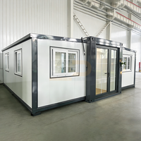 Maisons mobiles préfabriquées économiques, conteneurs extensibles, 2-3 chambres, maisons empilables, villas de luxe préfabriquées