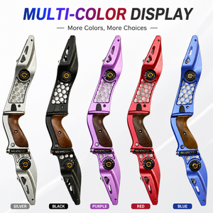 PMZ Archery - Empuñadura Desmontable para Arco Recurvo de 19 Pulgadas, Aleación de Aluminio, Mecanizado CNC, Sistema Universal <span class=keywords><strong>ILF</strong></span>, para Tiro con Arco al Aire Libre - Product Image 5