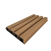 Panneau mural en PVC rainuré imperméable pour la décoration intérieure de télévision, chambre, salon, hôtel, salle de bain, alternative au bois