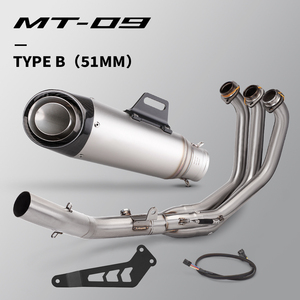 Para XSR 900 FZ09 MT MT09 MT-<span class=keywords><strong>09</strong></span> XSR900 2015-2020 Sistema completo enlace frontal motocicleta tubo de Escape 51mm Escape <span class=keywords><strong>Moto</strong></span> - Product Image 2