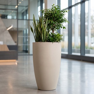 Grand pot de fleurs moderne pour plantes d'intérieur et d'extérieur, récipient décoratif pour pépinière, idéal pour les halls de centres commerciaux - Product Image 4