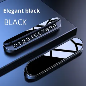 Kustom Logo mobil kit Interior dasbor sementara plat parkir pegangan ponsel pribadi bergerak plat nomor kreatif - Product Image 6