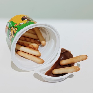 Tazas de Galleta de Chocolate Personalizadas con Palito de Galleta, Bocadillos de Chocolate Populares para Niños - Product Image 1