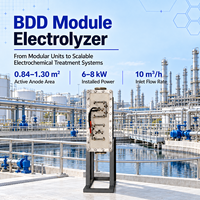 Électrolyseur BDD à anode titane et cathode ME22224, système d'oxydation électrochimique à zone réglable