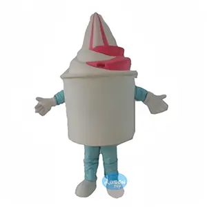 Individueller Frozen Yogurt-Becher Maskottchenkostüm für Werbe-Show