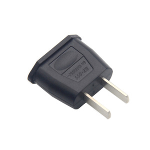 Travel <b>Adapter</b> Us To Eu <b>Plug</b> Converter 4.0mm Round To Flat Pin Universal <b>Power</b> <b>Adapter</b> For International Use - Product Image 4