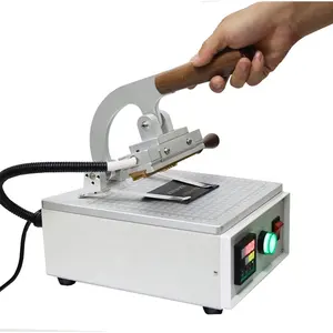 Wooden Hot Foil Stamping Machine Leather Type Bronzing Printing Logo Embossed Hand Operated For leather