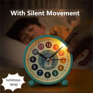 Bébé conçoit une horloge de bureau d'apprentissage précoce Réveil spécial pour étudiants Garçons Filles Horloge d'apprentissage - Product Image 3