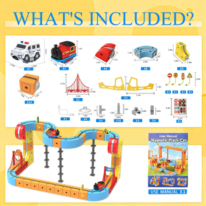 Ensemble <span class=keywords><strong>de</strong></span> <span class=keywords><strong>train</strong></span> <span class=keywords><strong>électrique</strong></span> magique 88 pièces pour enfants, circuit <span class=keywords><strong>de</strong></span> <span class=keywords><strong>train</strong></span> <span class=keywords><strong>électrique</strong></span> magnétique 3D, blocs <span class=keywords><strong>de</strong></span> construction, jouet d'angle pour enfants - Product Image 6