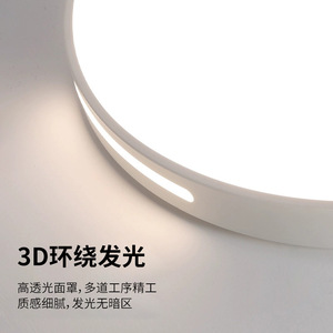 Led Ceiling <b>Light</b> Round 5Cm Thin 3D Ambient Glow For Living Room Bedroom - Product Image 2