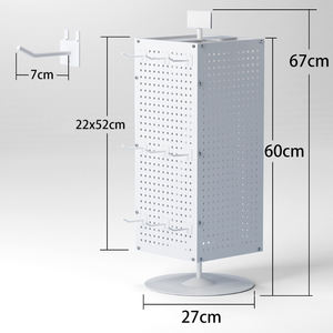 2025 Modern Hot Selling Best Custom Retail Metal <b>Rotating</b> Pegboard <b>Display</b> Racks <b>Stand</b> - Product Image 3