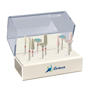 Zirdent Dental Lab <span class=keywords><strong>Zircone</strong></span> Meulage et polissage Polisseuses Fraises Roues Kit de solution à guichet unique - Product Image 4