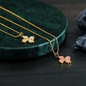 Collar Francés Vintage con Flor de Cuatro Hojas Chapado en Oro de 18K, Diseño Simple con Gota de Aceite, Regalos para Bodas, Fiestas y Compromisos - Product Image 3