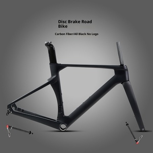 Zhuite Markasız Siyah Karbon Fiber Kadrolu Disk Frenli Geçmeli Akslı Aerodinamik Yarış Yol Bisikleti - Product Image 2