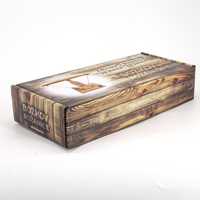 Juego de Cajas de Envío para Cosméticos con Acabado Mate y Diseño de Madera Colorido, Hechas con Materiales Reciclados