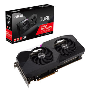 ASUS <span class=keywords><strong>AMD</strong></span> Dual Radeon <span class=keywords><strong>RX</strong></span> <span class=keywords><strong>6700</strong></span> <span class=keywords><strong>XT</strong></span> OC 12GB Tarjeta gráfica usada con 192 Bit PCI Express 4,0 GDDR6 Memoria <span class=keywords><strong>RX</strong></span> <span class=keywords><strong>6700</strong></span> <span class=keywords><strong>XT</strong></span> GPU - Product Image 1