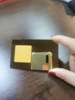 Muestra Gratuita de Tarjeta Mini NFC RFID de Acero Inoxidable con Impresión de Logotipo 215/216, Tarjeta de Visita VIP Negra Mate Inteligente, Impermeable