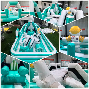 Château gonflable spatial Factory Rocket, parc gonflable spatial, parcours d'obstacles gonflable pour enfants, pour location commerciale en extérieur - Product Image 6