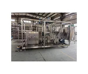 Full automatic 2000kg/h fruit pulp tube in tube UHT sterilizer machine