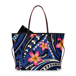 Borsa Tote Grande con Motivo Floreale Hawaiano <span class=keywords><strong>di</strong></span> <span class=keywords><strong>Tendenza</strong></span> per Donne, con Pochette Piccola, 16L, in Pelle PU, Borse da Viaggio e Borsette da Donna - Product Image 2