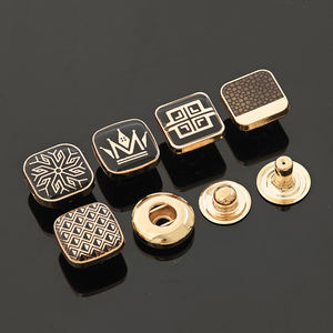 Boutons KUNSHUO pour vêtements, logo de marque en 4 parties, bouton-pression en métal pour abaya, thobe, bouton personnalisé pour chemises d'homme, pour vêtements - Product Image 4
