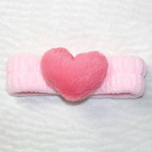 เครื่องประดับศีรษะรูปหัวใจขนปุยน่ารักสีพื้นสำหรับผู้หญิงพร้อมความบันเทิงยามว่างในบ้านของตกแต่งผู้หญิง - Product Image 6