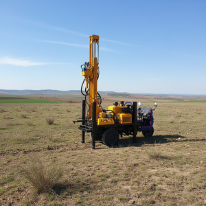 Machine de forage d'eau diesel portable sur chenilles, foreuse pneumatique pour puits d'eau 500m - Product Image 2